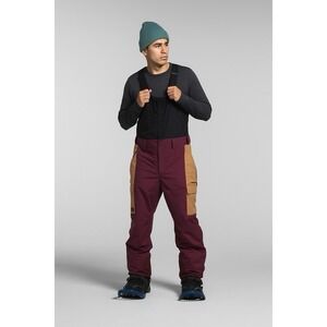 The North Face Freedom Bib Mens Snowboard Pants Boysenberry-Almond Size XL New